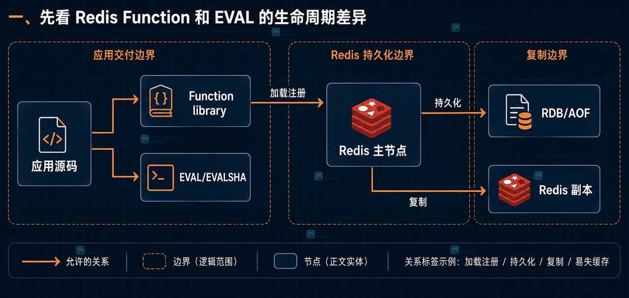 Redis Function 和临时 Lua 脚本有什么部署区别