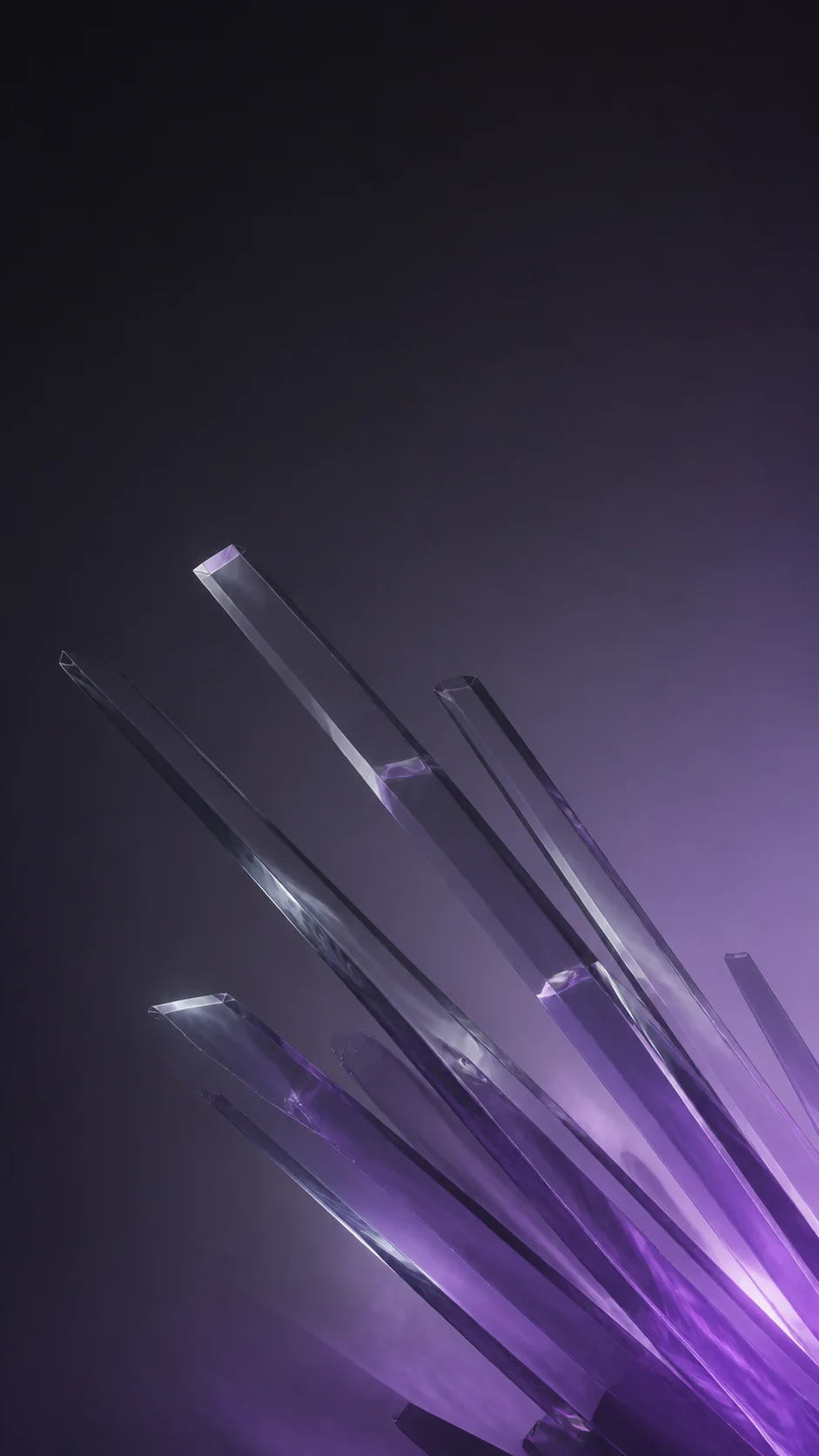 紫灰玻璃折射手机壁纸怎么生成无文字抽象背景