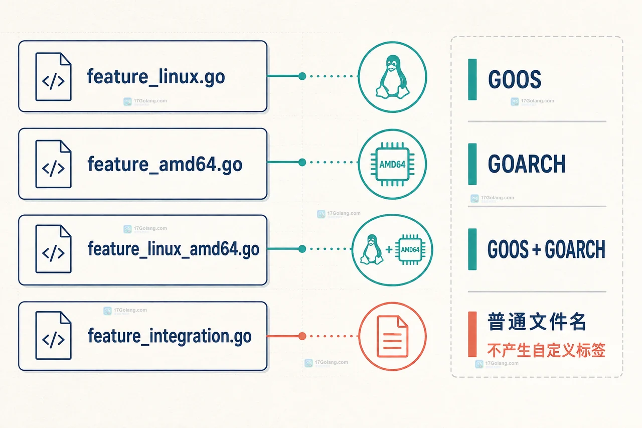 Go build tags 没生效时怎么检查文件名和标签表达式