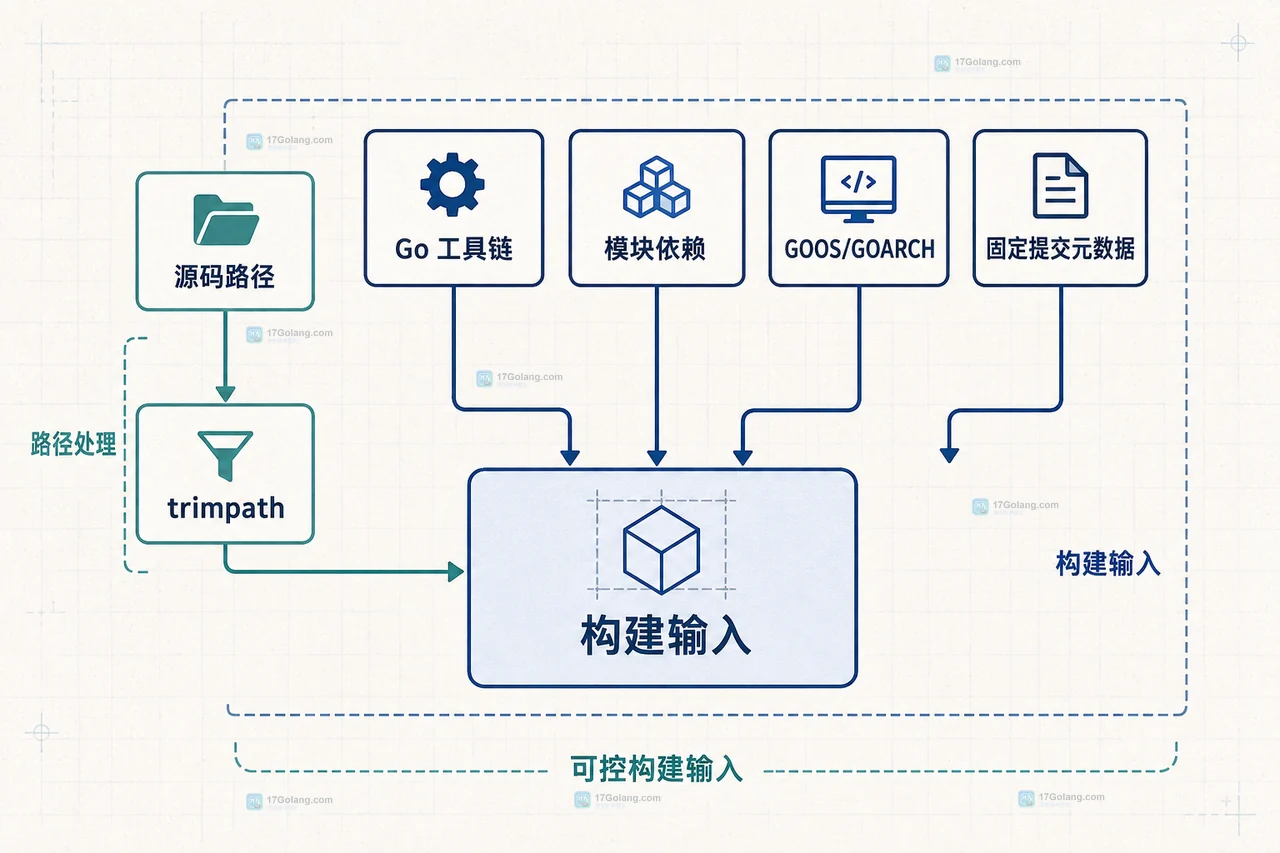 Go ldflags 怎么把构建版本注入变量并保留可复现信息