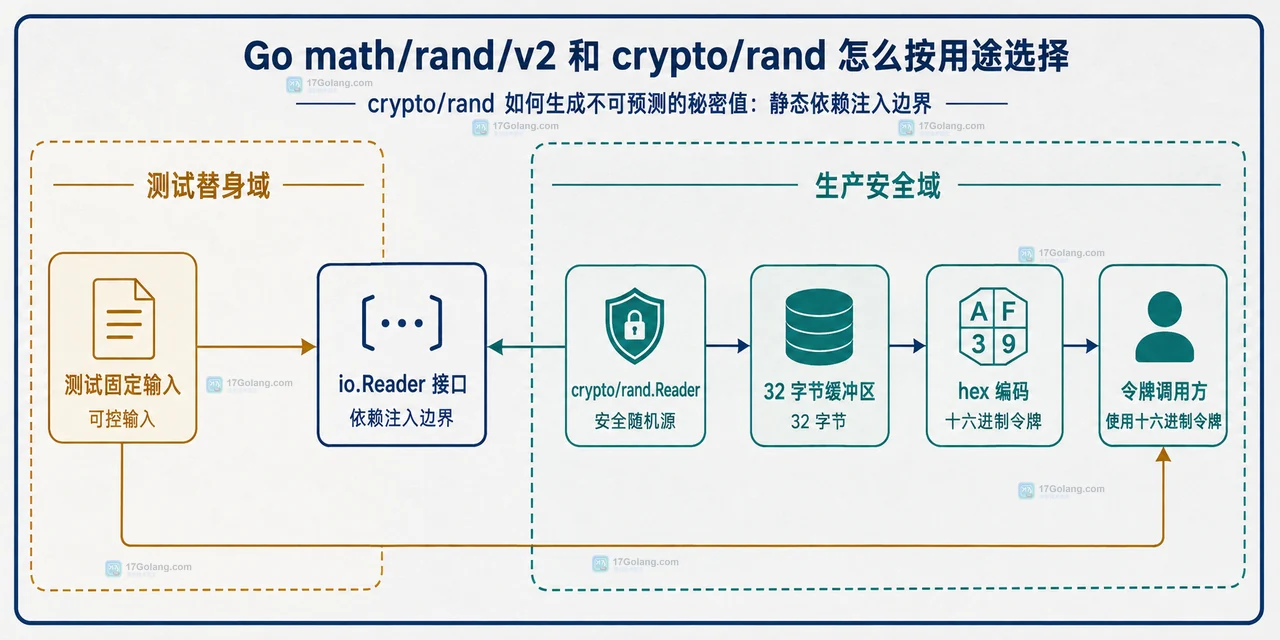 Go math/rand/v2 和 crypto/rand 怎么按用途选择