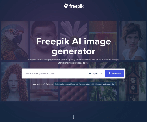 Freepik AI图像生成器：免费在线AI绘图工具与使用指南