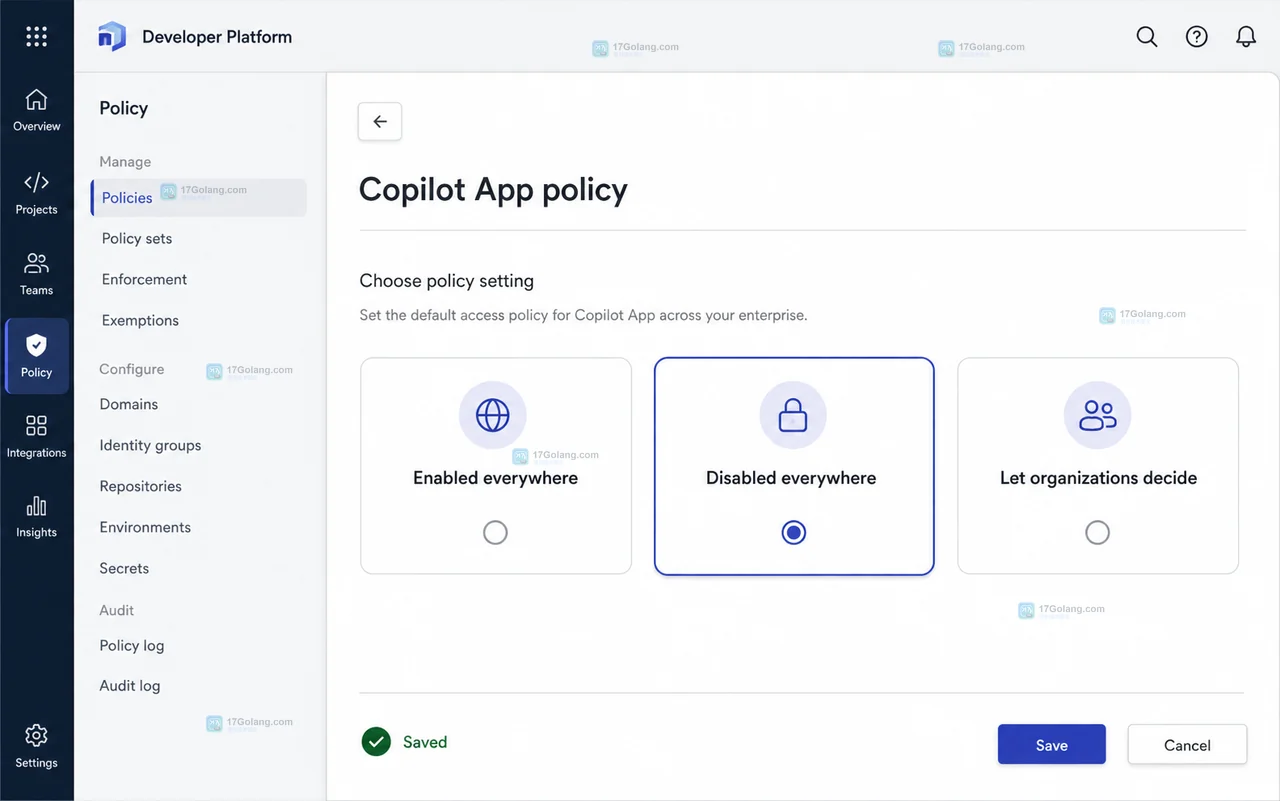 GitHub Copilot App 新策略如何单独控制企业访问