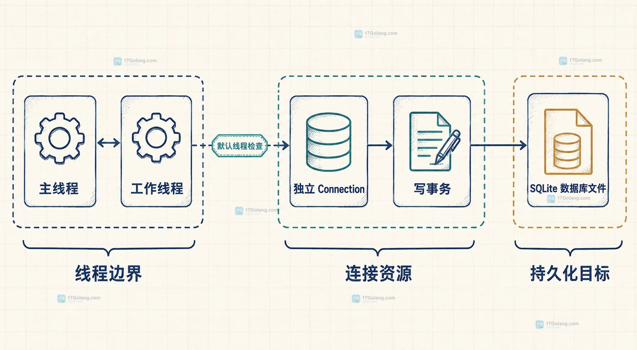 Python sqlite3 with 代码块退出后为什么没有提交数据