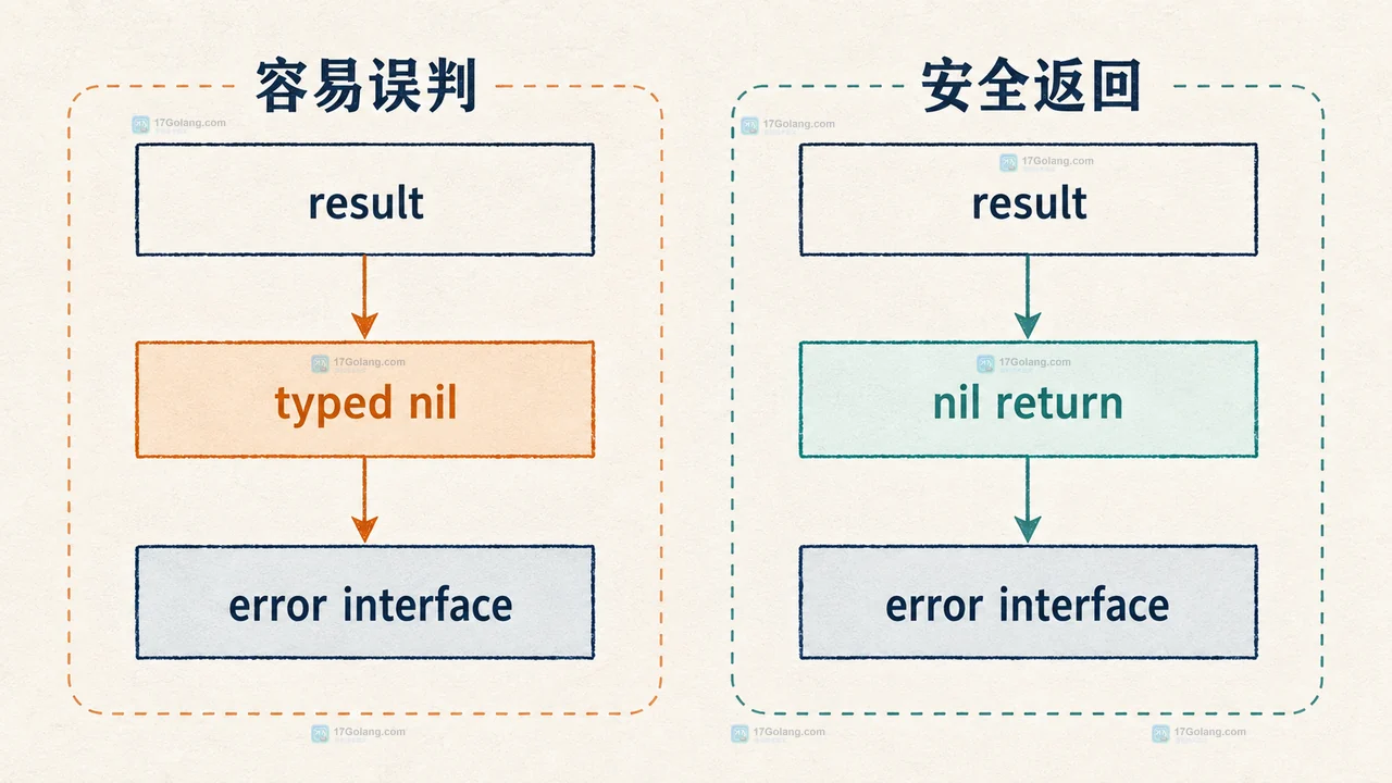 Go error 看起来不是 nil 但底层指针为空为什么