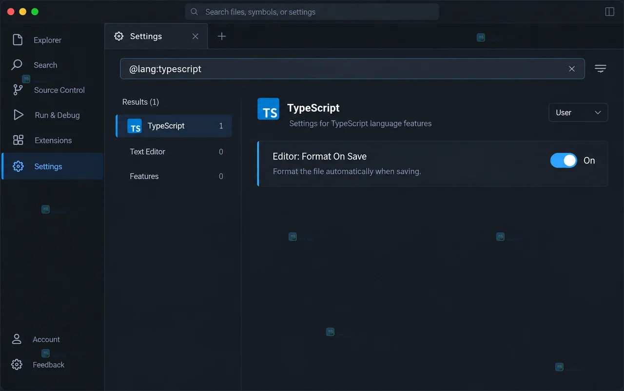VS Code 怎么为特定语言设置独立的 Format On Save