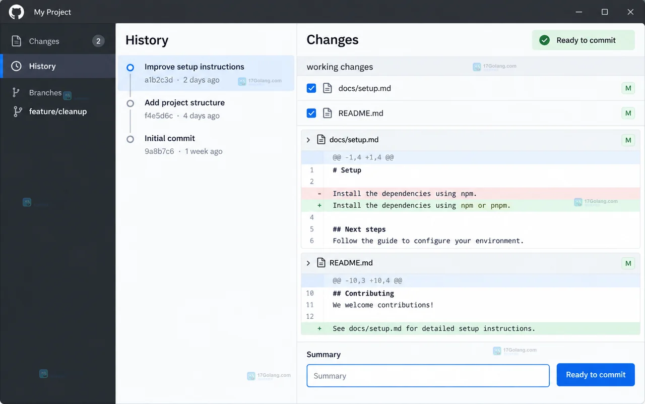 GitHub Desktop 怎么撤销最近一次未推送的提交