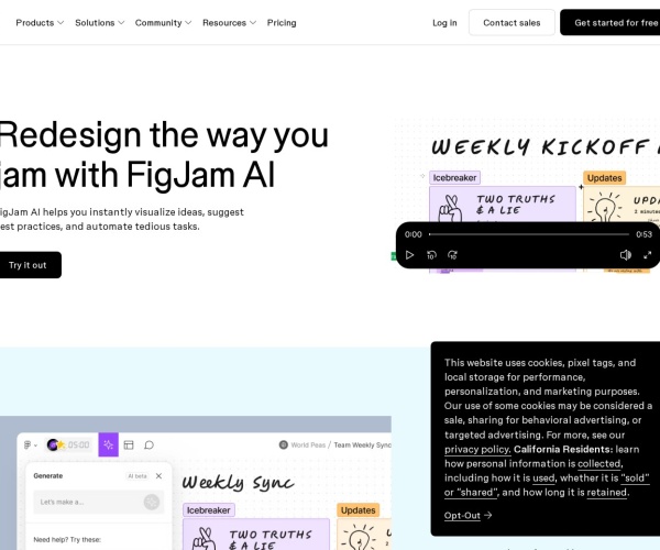 FigJam AI功能详解：Figma智能白板助手激发团队创意与协作效率