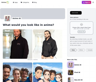 Anime AI：AI动漫头像生成器，个性化定制100张头像