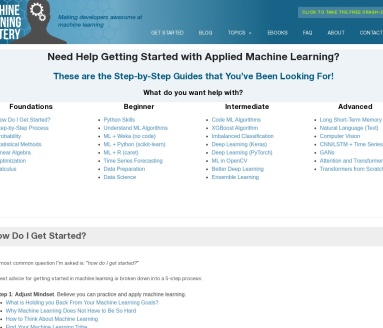 MachineLearningMastery：掌握机器学习的终极教育平台