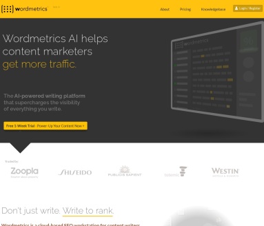 Wordmetrics：AI驱动的内容优化平台，提升搜索排名