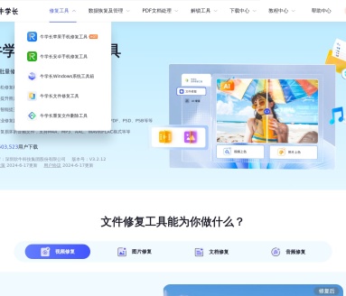 牛学长文件修复工具：专业修复视频、图片、文档和音频