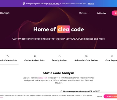 Codiga：IDE智能代码分析工具，提升编程效率