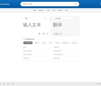 BING翻译：微软在线多语言翻译工具