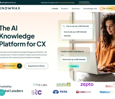 Knowmax：AI赋能的知识管理平台，提升客户体验