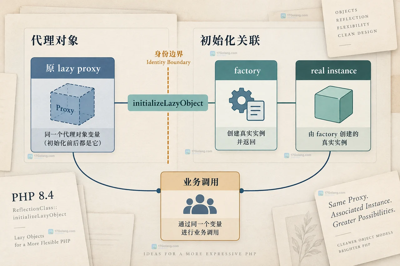 PHP 8.4 lazy proxy 的反射状态检查与属性观察触发边界