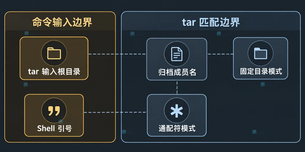 Linux tar 排除多个目录时怎么避免通配符误匹配