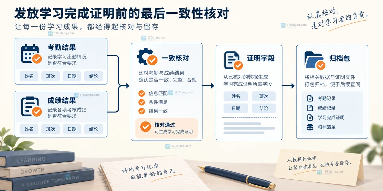 培训机构结业前怎么整理学员考勤和成绩证明