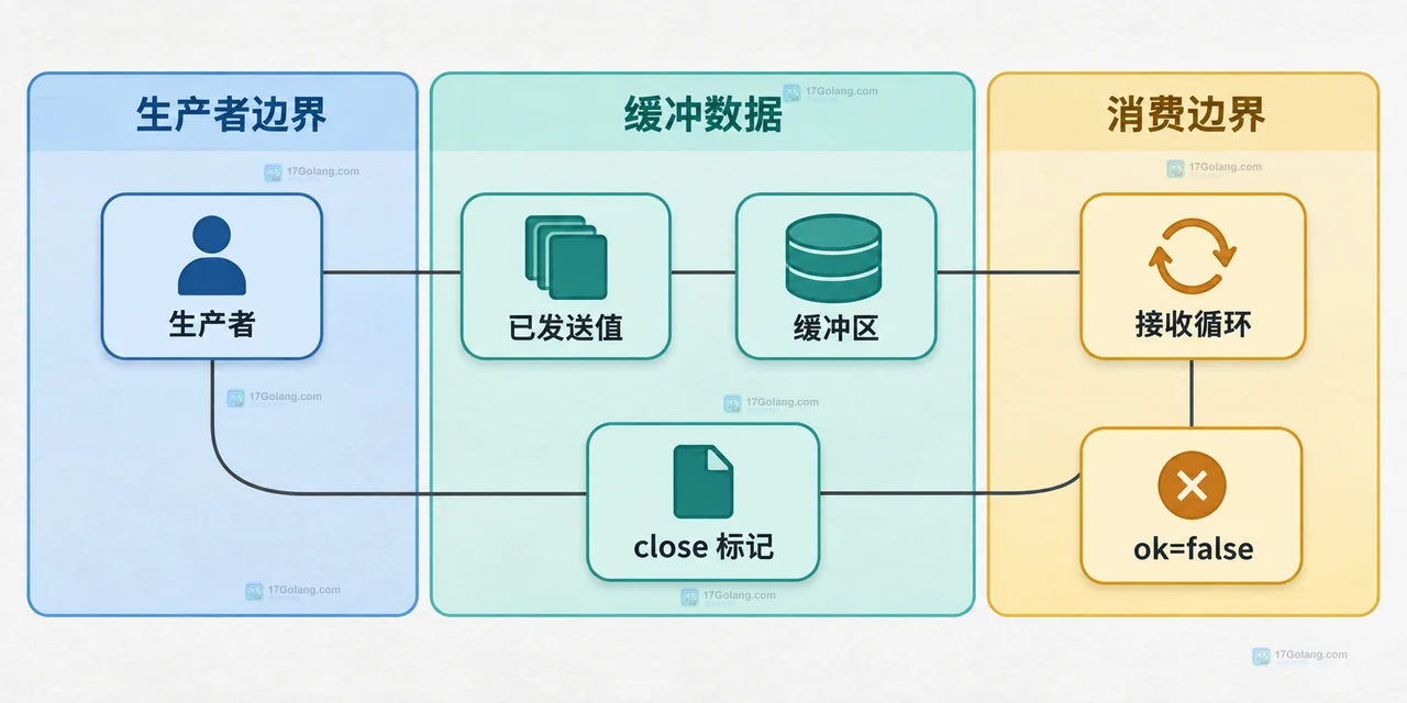 Go channel 关闭后如何区分有效零值与结束信号