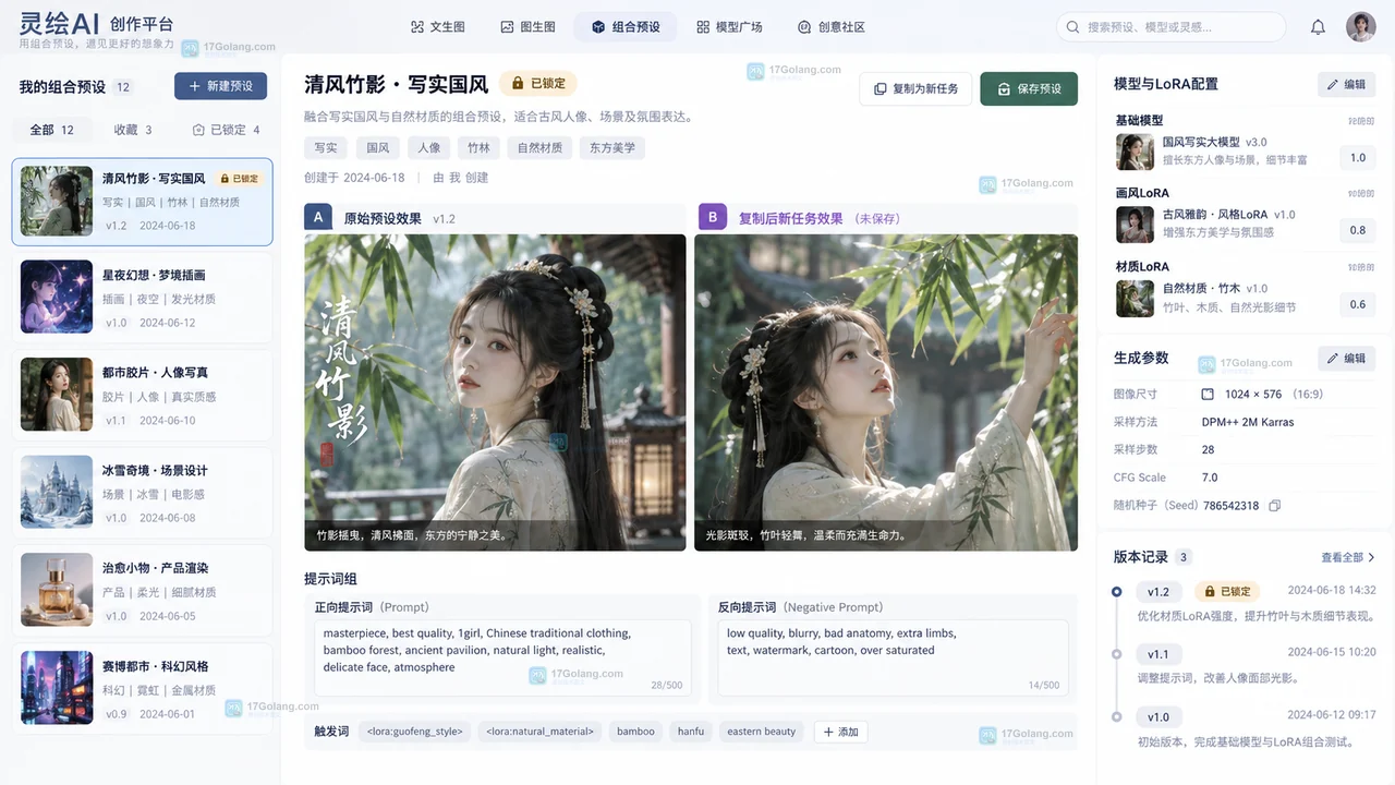 LiblibAI管理多个LoRA怎么更高效？用测试卡、命名规则和组合预设复用参数