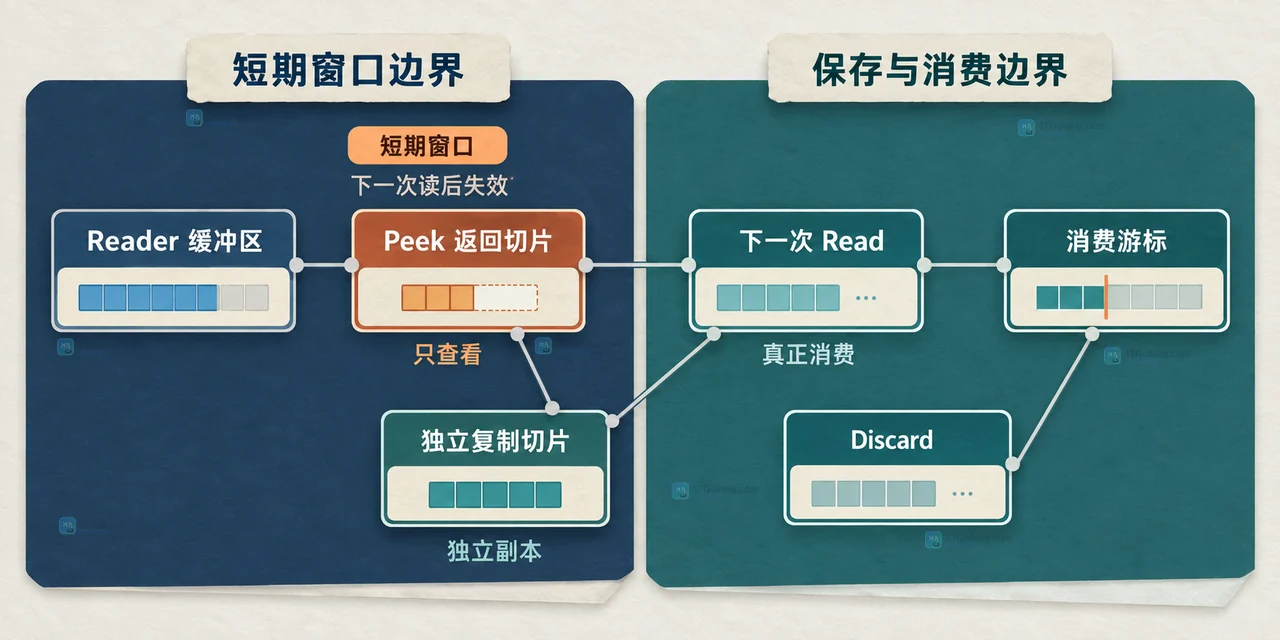 Go bufio.Reader Peek 之后为什么下一次 Read 还能读到同样内容
