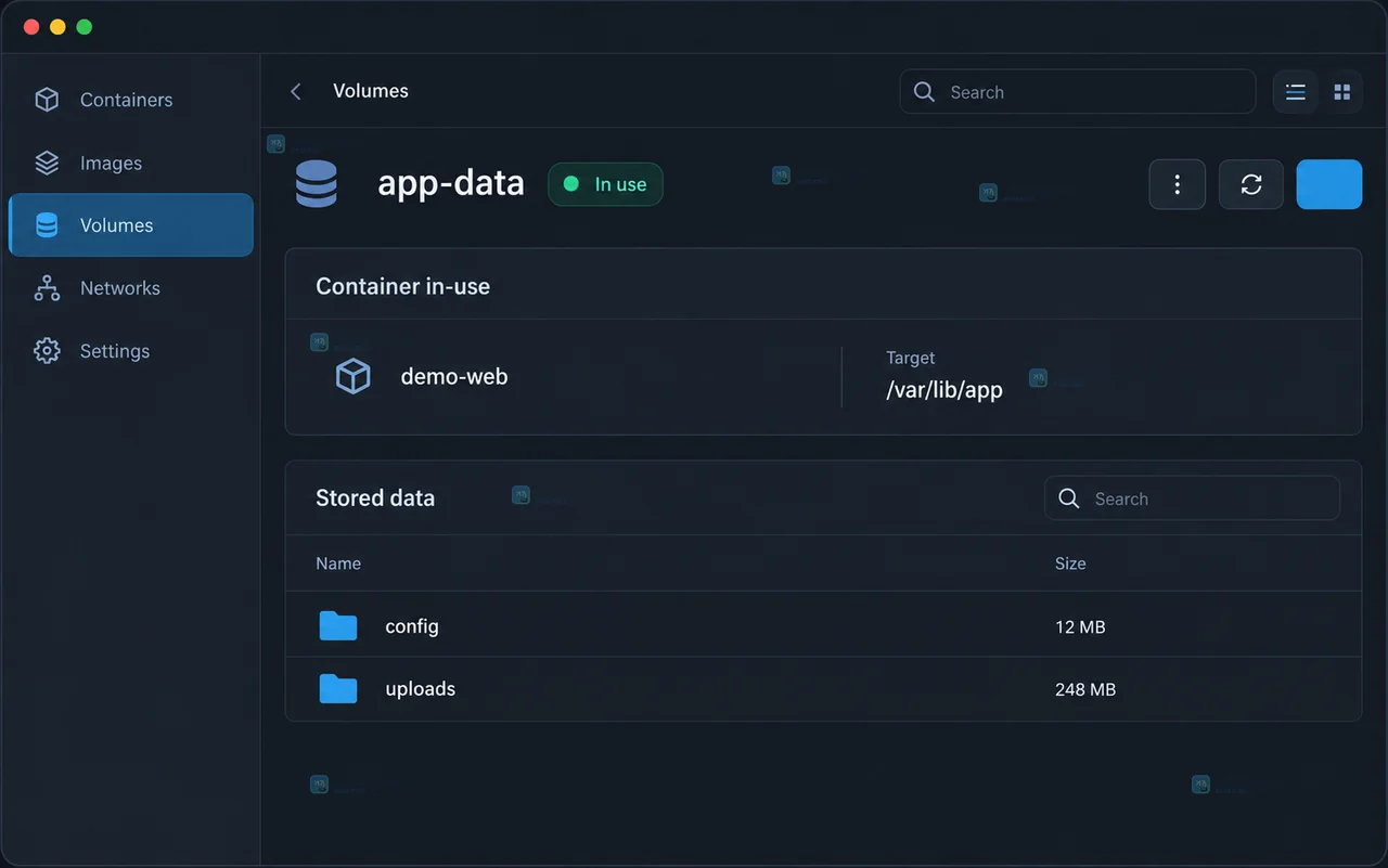 Docker Desktop 如何查看容器实际挂载目录