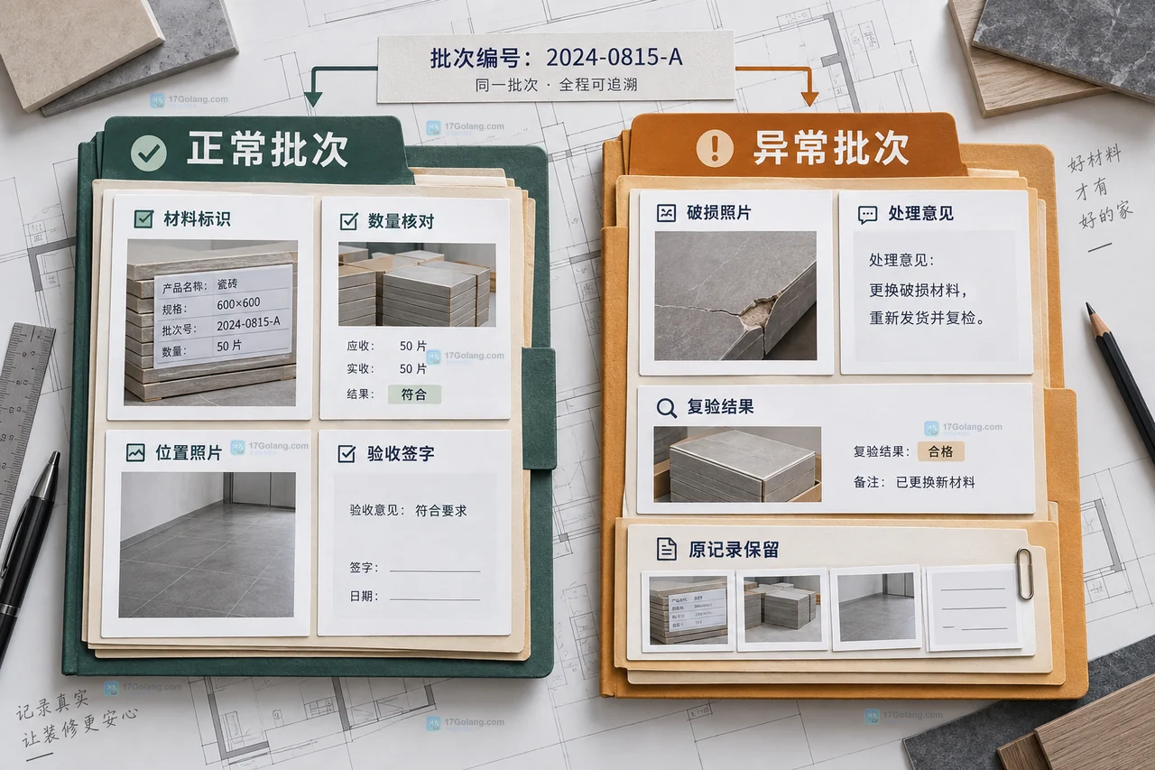 装修项目材料进场后怎么按批次留存验收照片和签字单