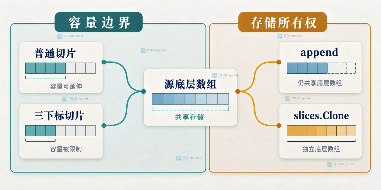 Go slice alias 截取后修改元素为什么会影响原切片