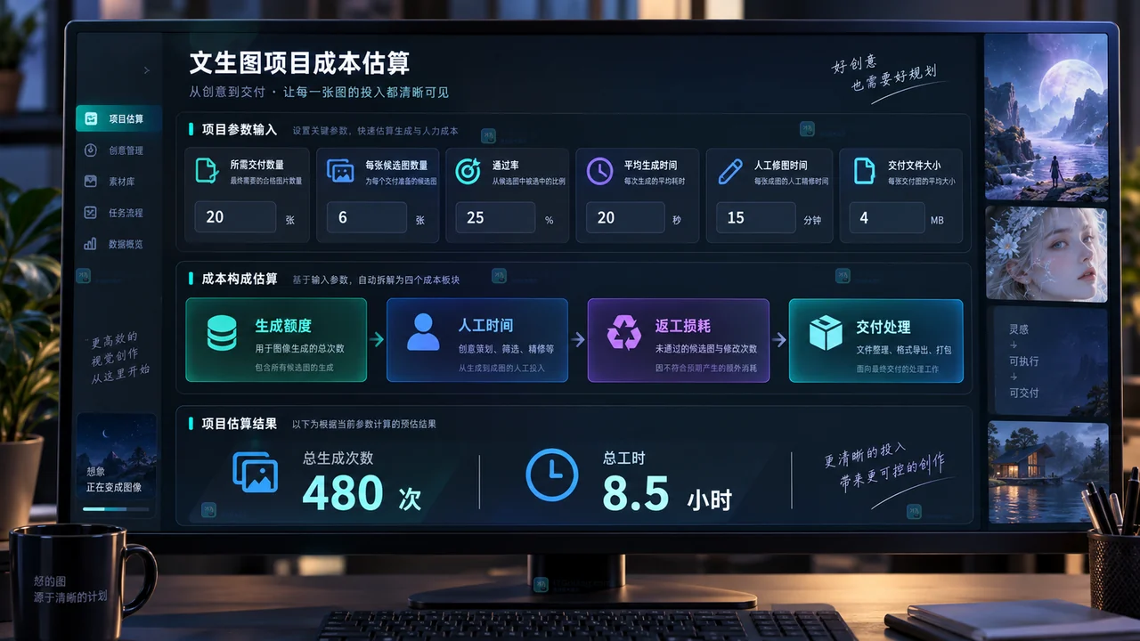 LiblibAI文生图使用成本怎么算？额度、时间与交付评估