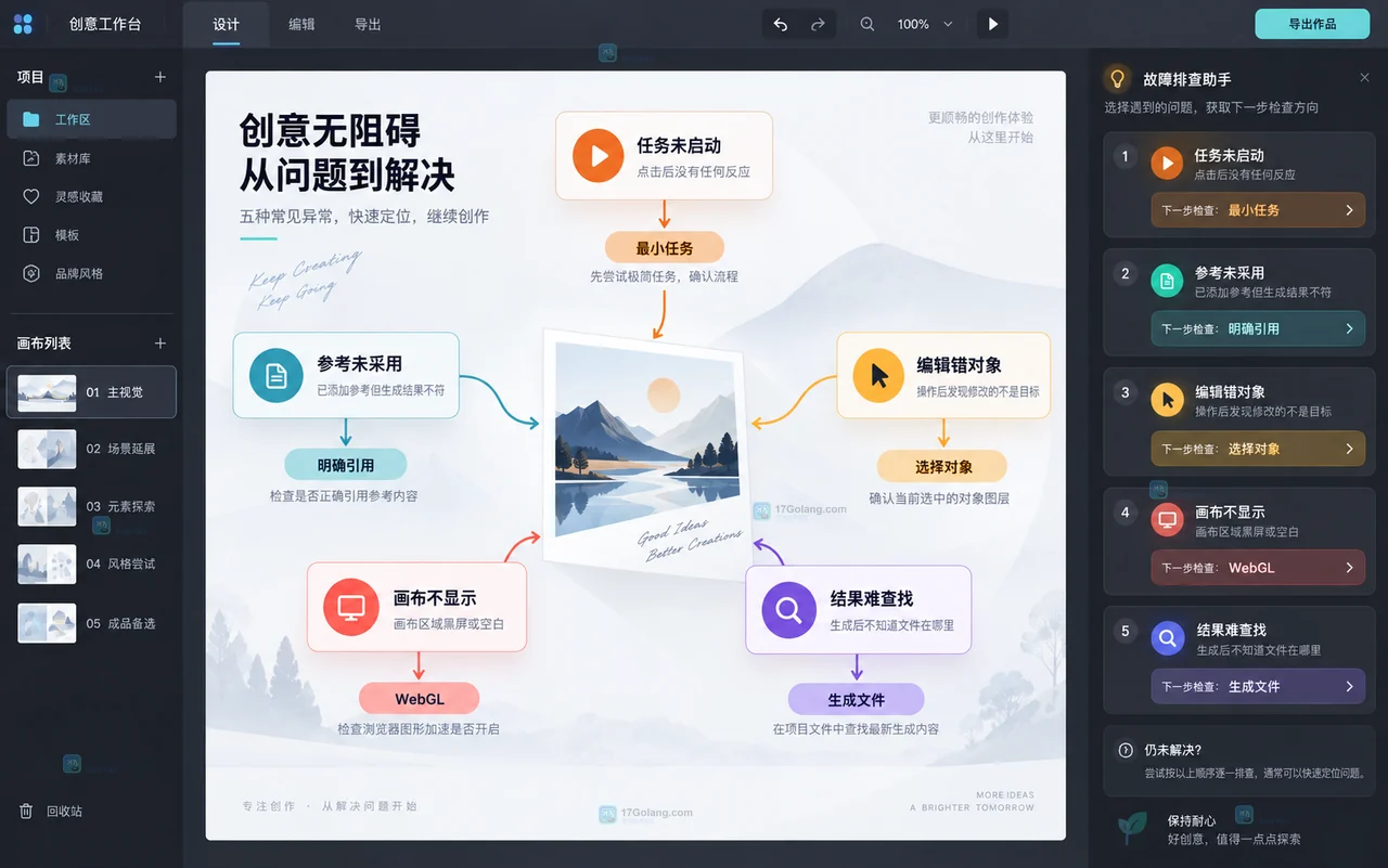 LovartAI 设计 Agent不生效怎么办？常见原因和排查方法