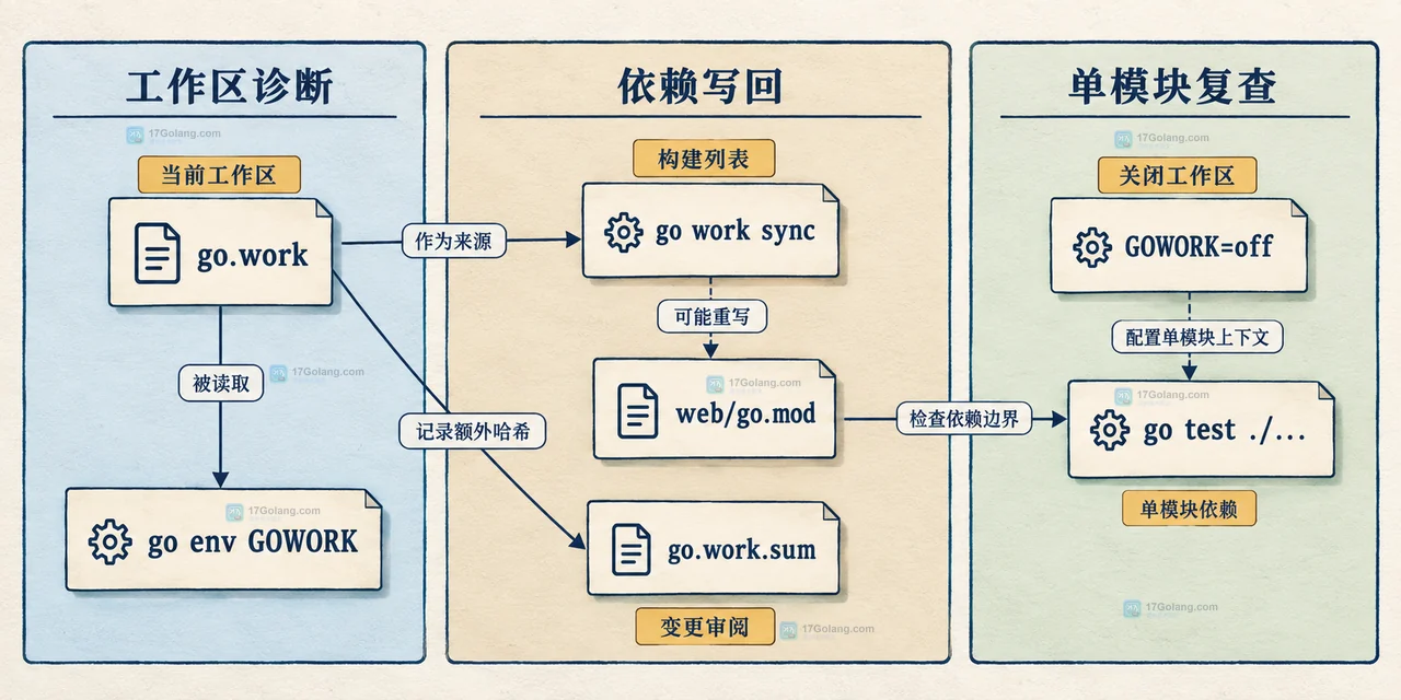 Go go.work 如何让多个模块共享本地依赖