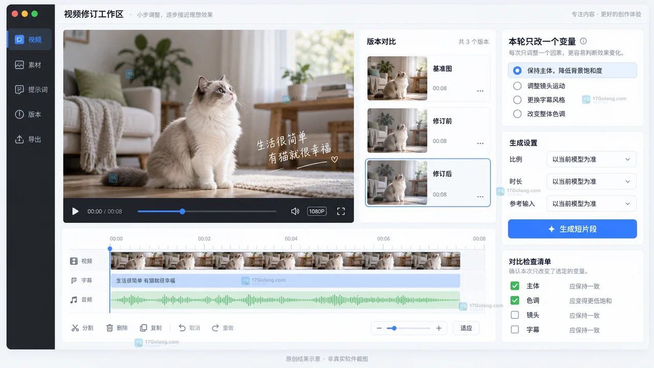 Lovart图片转视频后风格变了怎么办？主体与色调一致性修复方法