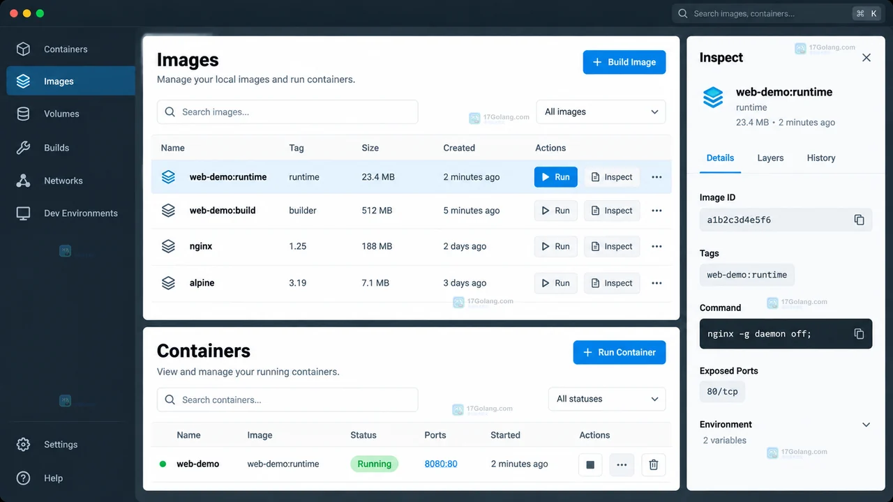 Docker 多阶段构建如何只保留运行时依赖