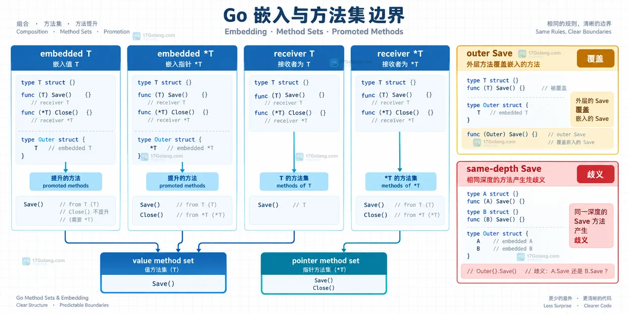 Go embedding 怎么处理提升方法