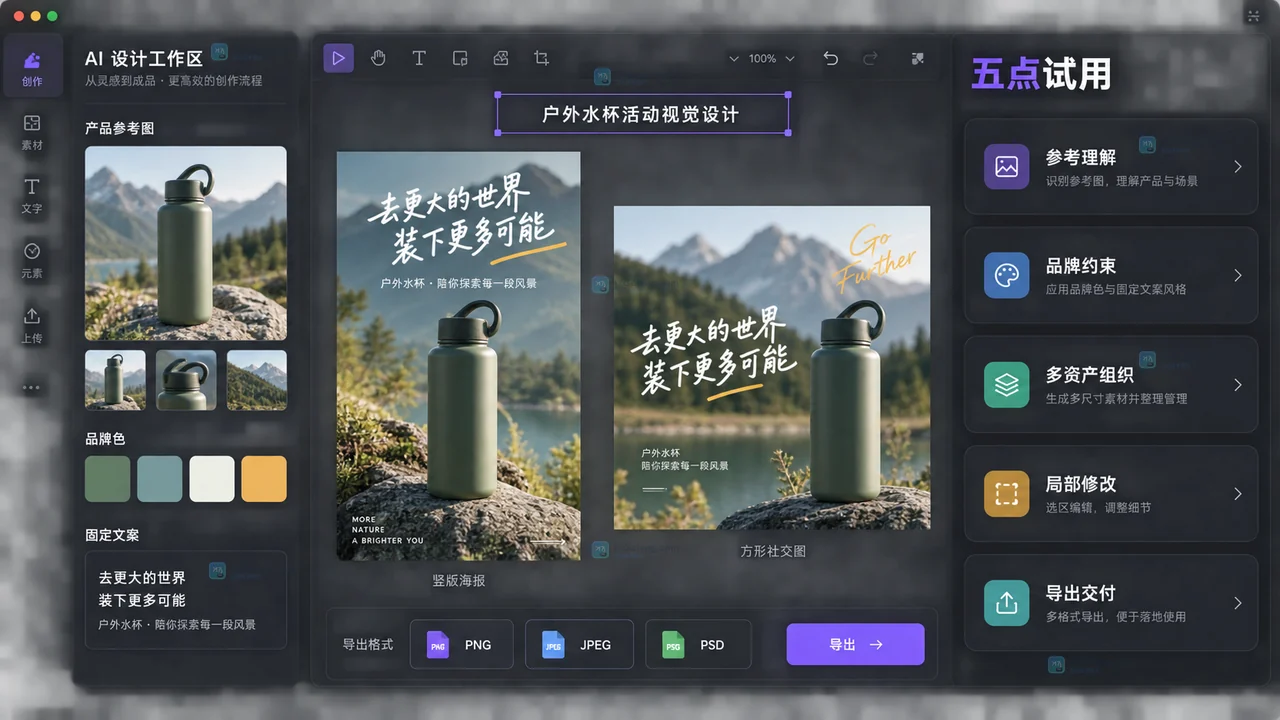 AI设计平台工具怎么选？用Lovart测试的五个要点