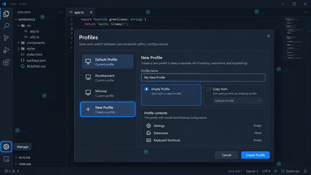VS Code Settings Profiles怎么配置或排查