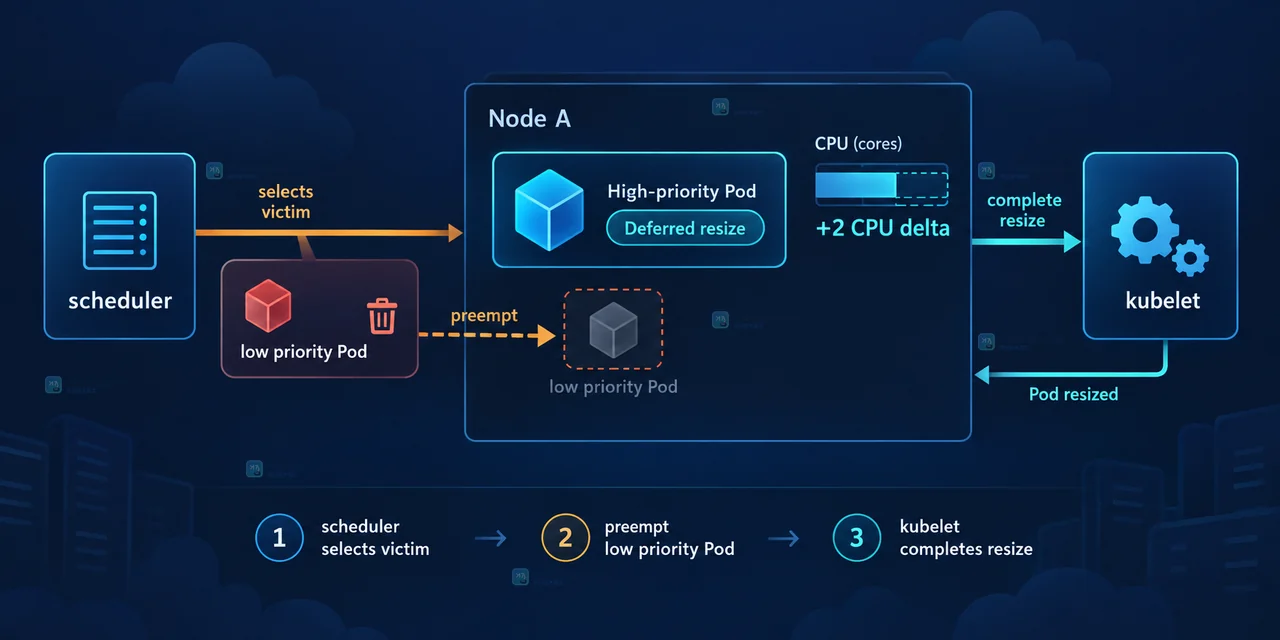 Kubernetes v1.37 Pod 原地扩容抢占如何影响调度队列