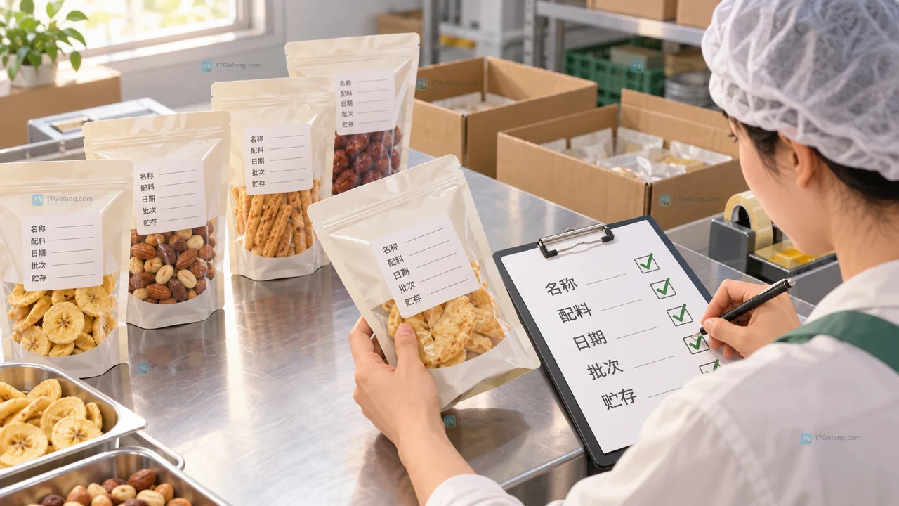 小食品作坊出货前如何检查标签和生产日期