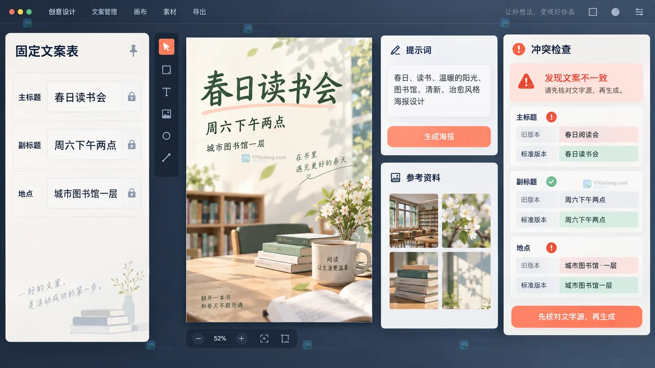 Lovart生成海报文字出错怎么办？固定文案与Text Edit排查