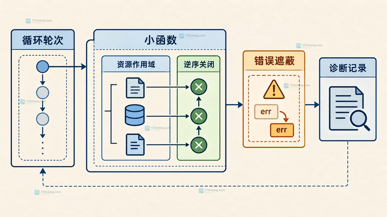 Go deferclose 出错时怎么查清理错误