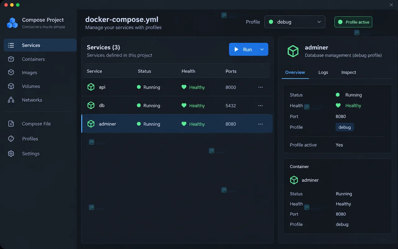 Docker Compose profiles怎么配置或排查