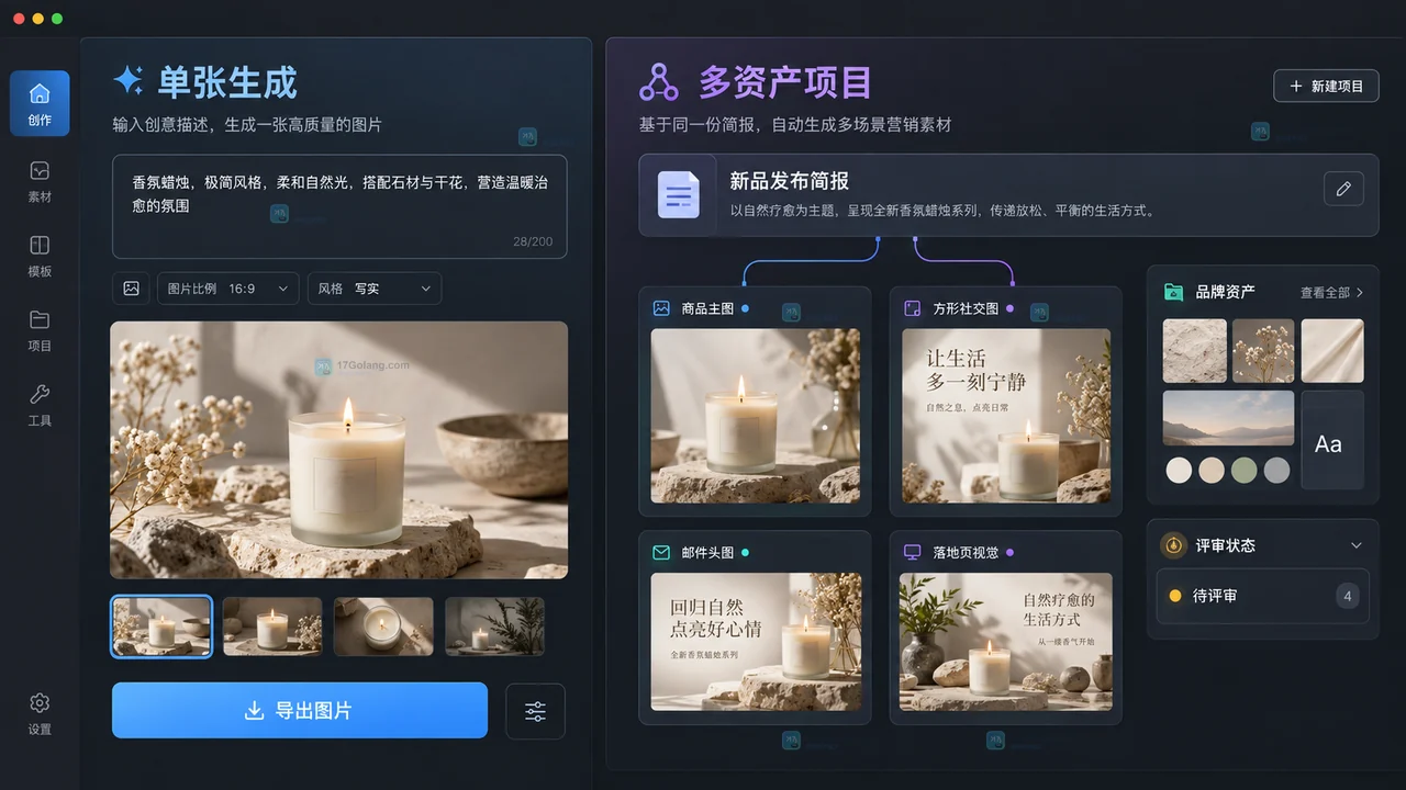 Lovart和单一AI绘图工具有什么区别？多资产项目怎么选