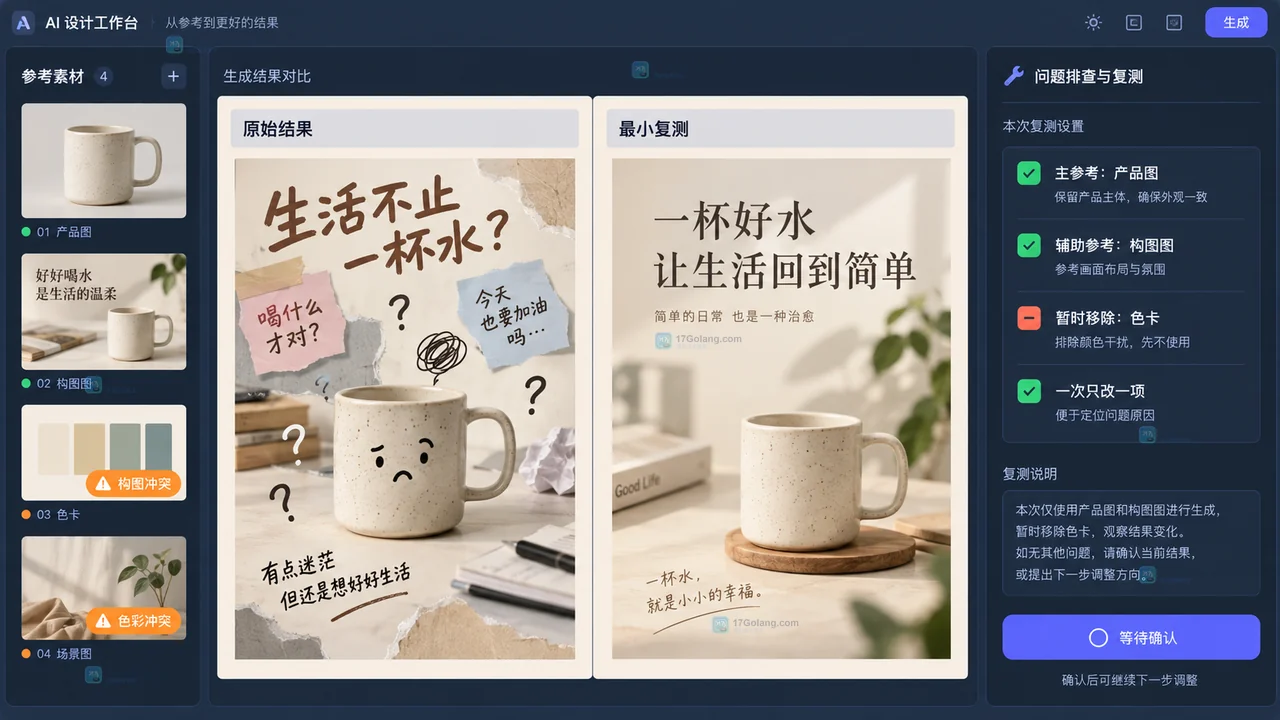 Lovart参考图没按预期生效怎么办？角色标注与冲突排查