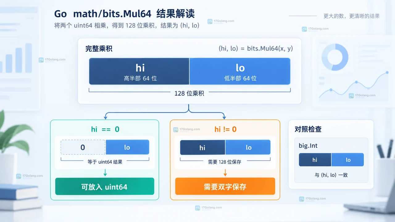 Go math/bits 怎么读取乘法高位