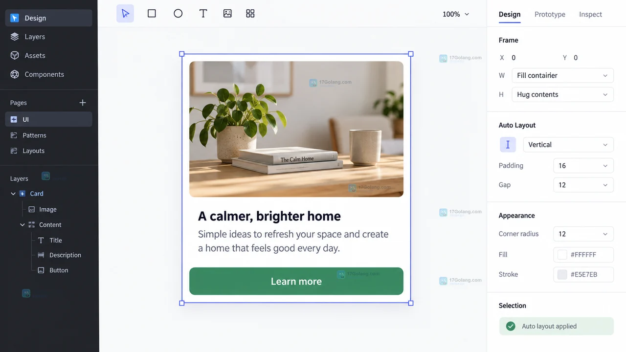 Figma Auto Layout 卡片怎么配置或排查