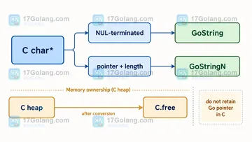 Go cgo-string 出错时怎么查指针转换