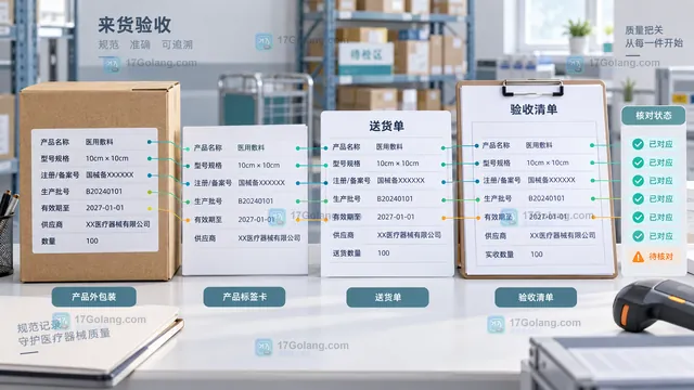 医疗器械批号序列号与唯一标识追溯记录示意