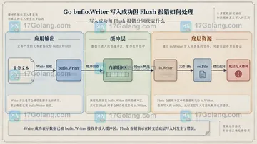 Go bufio.Writer 写入成功但 Flush 报错如何处理