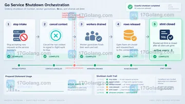 Go sql.Stmt 关闭时如何处理正在执行的查询