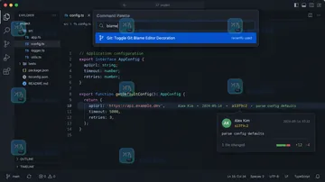 VS Code Git 行级历史如何从当前行追到提交
